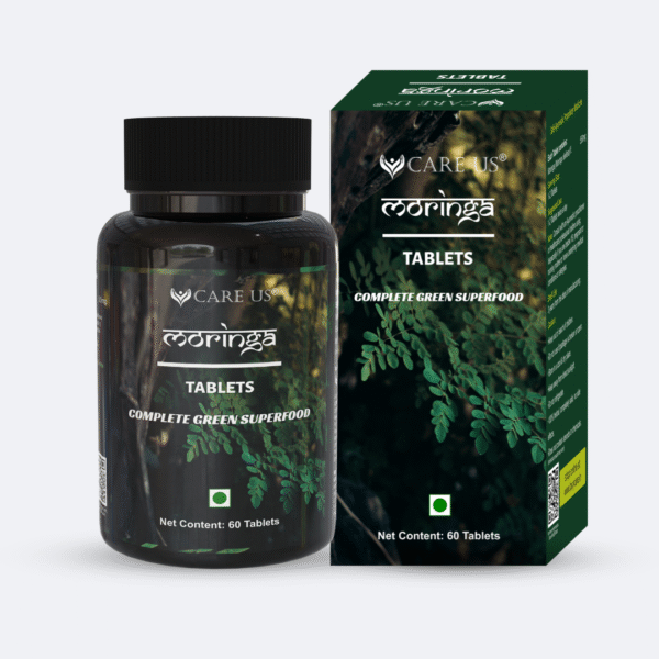 “Care Us Moringa Tablets – Natural multivitamin Ayurvedic supplement for daily health”