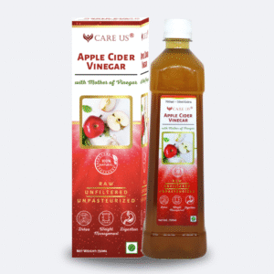 “Care Us Apple Cider Vinegar with Mother – Raw, unfiltered & unpasteurized health tonic”